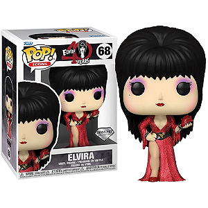 Funko Pop! Icons Elvira A Rainha das Trevas Elvira 68 Exclusivo Diamond