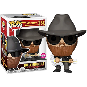 Funko Pop! Rocks ZZ Top Billy Gibbons 164 Exclusivo Flocked