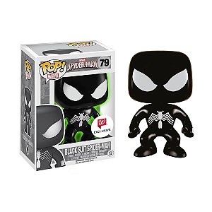 Funko Pop! Black Suit Spider Man 79 Exclusivo Glow