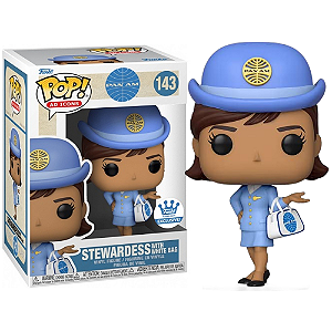 Funko Pop! Icons Pam Am Aeromoça Stewardess With White Bag 143