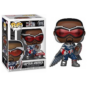 Funko Pop! Marvel The Falcon Winter Soldier Captain America 819 Exclusivo