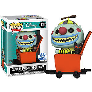 Funko Pop! Trains Disney O Estranho Mundo de Jack Clown In Jack In The Box Cart 12 Exclusivo (Vaulted, 2021)