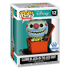Funko Pop! Trains Disney O Estranho Mundo de Jack Clown In Jack In The Box Cart 12 Exclusivo