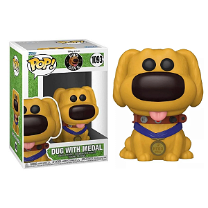 Funko Pop! Disney UP Altas Aventuras Dug Days Dug With Medal 1093
