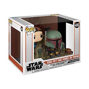 Funko Pop! Television Star Wars Boba Fett And Fennec On Throne 486