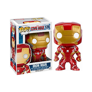 Funko Pop! Marvel Civil War Homem de Ferro Iron Man 126