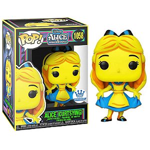 Funko Pop! Disney Alice no Pais das Maravilhas Alice Curtsying 1058 Exclusivo Black Light