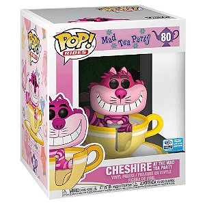 Funko Pop! Rides Disney Alice no Pais das Maravilhas Mad Tea Party Cheshire 80 Exclusivo