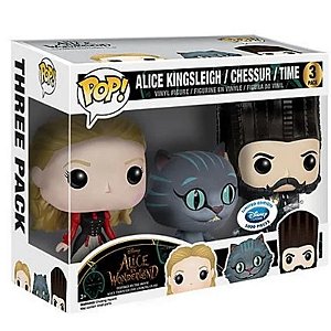 Funko Pop! Disney Alice no Pais das Maravilhas 3 Pack Exclusivo