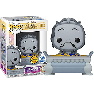 Funko Pop! Disney A Bela e A Fera Cogsworth 1138 Exclusivo Chase