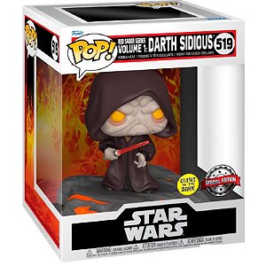Funko Pop! Television Star Wars Red Saber Series Volume 1 Darth Sidious 519 Exclusivo Glow