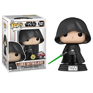 Funko Pop! Television Star Wars Luke Skywalker 501 Exclusivo Glow * Caixa com detalhes