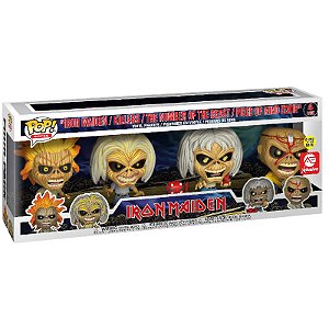 Funko Pop! Rocks Iron Maiden 4 Pack Exclusivo Glow