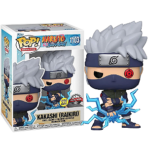 Funko Pop! Animation Naruto Shippuden Kakashi Raikiri 1103 Exclusivo Glow