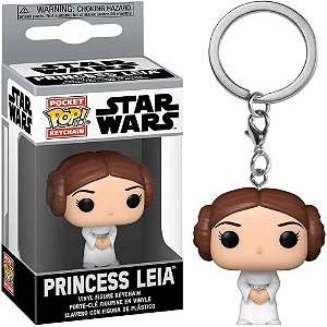 Chaveiro Funko Pop Keychain Star Wars Princess Leia