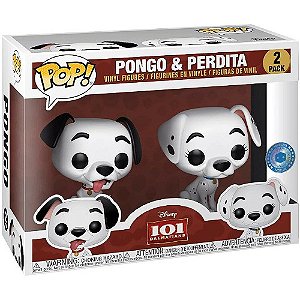 Funko Pop! Filme Disney 101 Dalmatas Pongo & Perdita 2 Pack Exclusivo