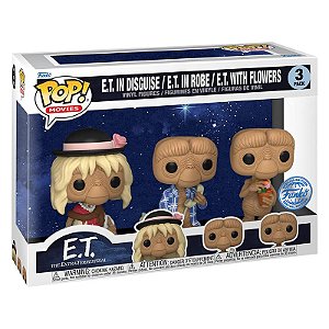 Funko Pop! Filme Extraterrestre E.T 40th Anniversary 3 Pack Exclusivo