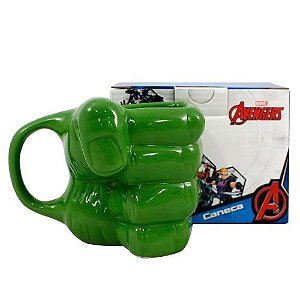 Caneca Marvel Mao Hulk 3D Porcelana