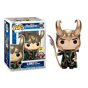 Funko Pop! Marvel Vingadores Avengers Loki 985 Exclusivo Glow