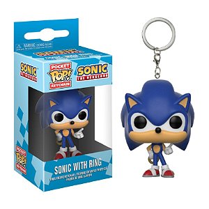 Funko Pop! Keychain Chaveiro Games Sonic The Hedgehog Sonic With Ring