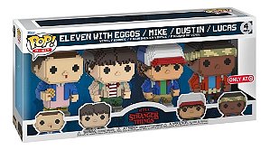 Funko Pop! Television Stranger Things Eleven/ Mike/ Dustin/ Lucas 4 Pack Exclusivo