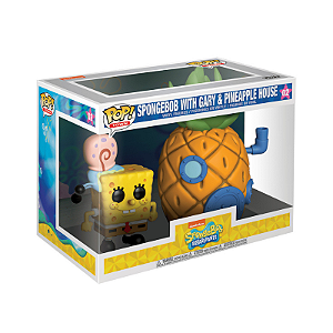 Funko Pop! Town Bob Esponja Spongebob SquarePants With Gary & Pinneaple House 02