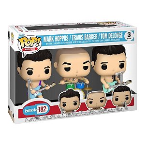 Funko Pop! Rocks Blink-182 Mark Hoppus Travis Barker Tom Delonge 3 Pack
