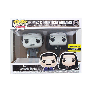 Funko Pop! Television A Familia Addams Gomez & Morticia Addams 2 Pack Exclusivo