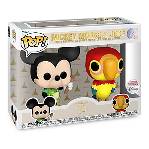 Funko Pop! Disney Mickey Mouse & José 2 Pack Exclusivo
