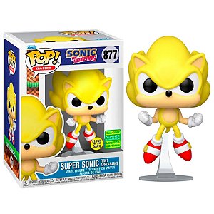 Funko Pop! Games Sonic Hedehog Super Sonic 877 Exclusivo Glow