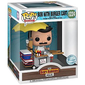 Funko Pop! Deluxe Filme Bob's Burgers Bob with Burger Cart 1224 Exclusivo