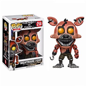 Funko Pop! Games Five Nights At Freddy's Nightmare Foxy 214 Original - Moça  do Pop - Funko Pop é aqui!