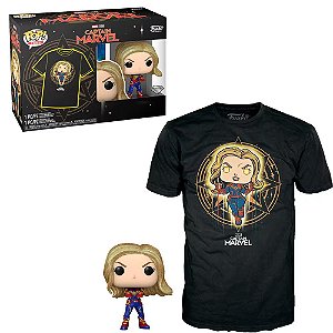 Funko Pop! Box Tees Marvel Capita Marvel / Captain Marvel 427 Tamanho G