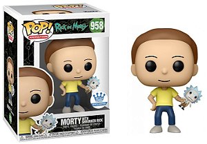 Funko Pop! Rick And Morty Morty With Shrunken Rick 958 Exclusivo