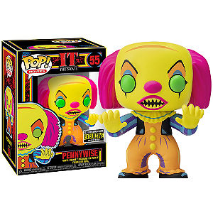Funko Pop! Filme Terror It A coisa Pennywise Classic 55 Exclusivo Black Light