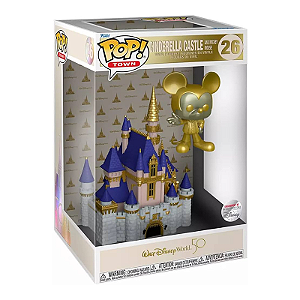Funko Pop! Disney Cinderella Castle And Mickey Mouse 26 Exclusivo Gold