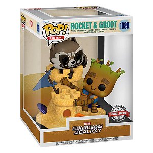 Funko Pop! Marvel Guardians Of The Galaxy Rocket & Groot 1089 Exclusivo