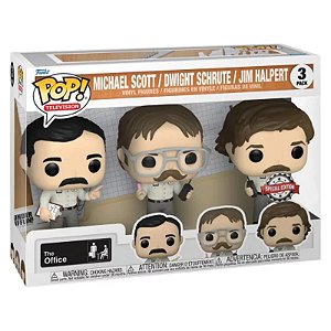Funko pop! Television The Office Michael Scott Dwight Schrute Jim Halpert 3 Pack Exclusivo