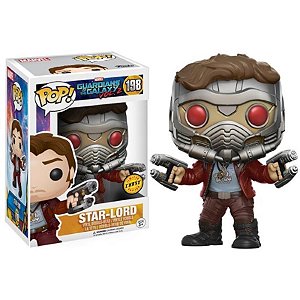 Funko Pop! Filme Marvel Guardiões da Galáxia / Guardians Of The Galaxy Star Lord 198 Exclusivo Chase