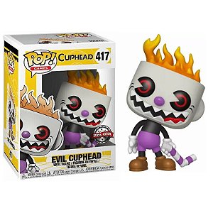 Funko Pop! Games Cuphead Evil Cuphead 417 Exclusivo