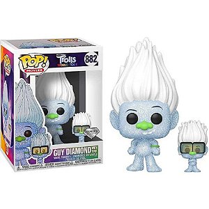 Funko Pop! Filme Trolls Guy Diamond And Tiny Diamond 882 Exclusivo Diamond