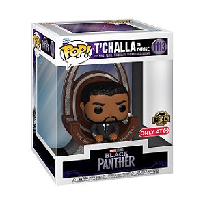 Funko Pop! Marvel Pantera Negra Black Panther T'Challa On Throne 1113 Exclusivo * SEM CAIXA