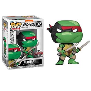 Funko Pop! Tartarugas Ninja Teenage Mutant Ninja Turtles Leonardo 32 Exclusivo