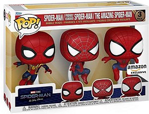 Funko Pop! Marvel Spider-Man No Way Home Spider-Man 3 Pack Exclusivo
