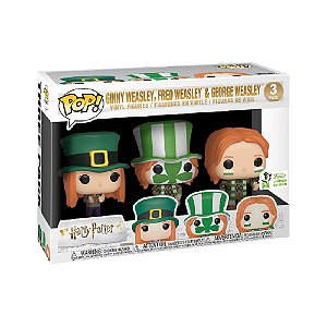 Funko Pop! Filme Harry Potter Ginny Fred & George Weasley 3 Pack Exclusivo