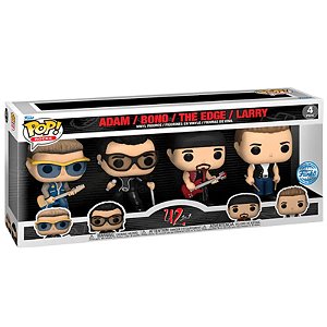 Funko Pop! Rocks U2 Adam/ Bono/ The Edge/ Larry 4 Pack Exclusivo