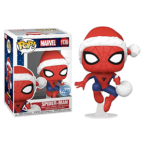 Funko Pop! Marvel Homem Aranha Natal Spider Man 1136 Exclusivo
