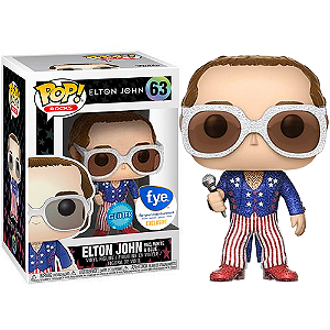 Funko Pop! Rocks Elton John 63 Exclusivo Glitter