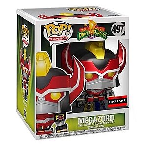 Funko Pop! Television Power Rangers Megazord 497 Exclusivo Metallic