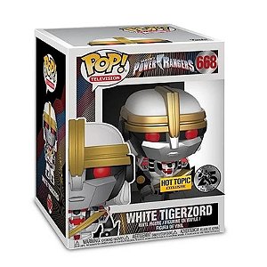 Funko Pop! Television Power Rangers White Tigerzord 668 Exclusivo